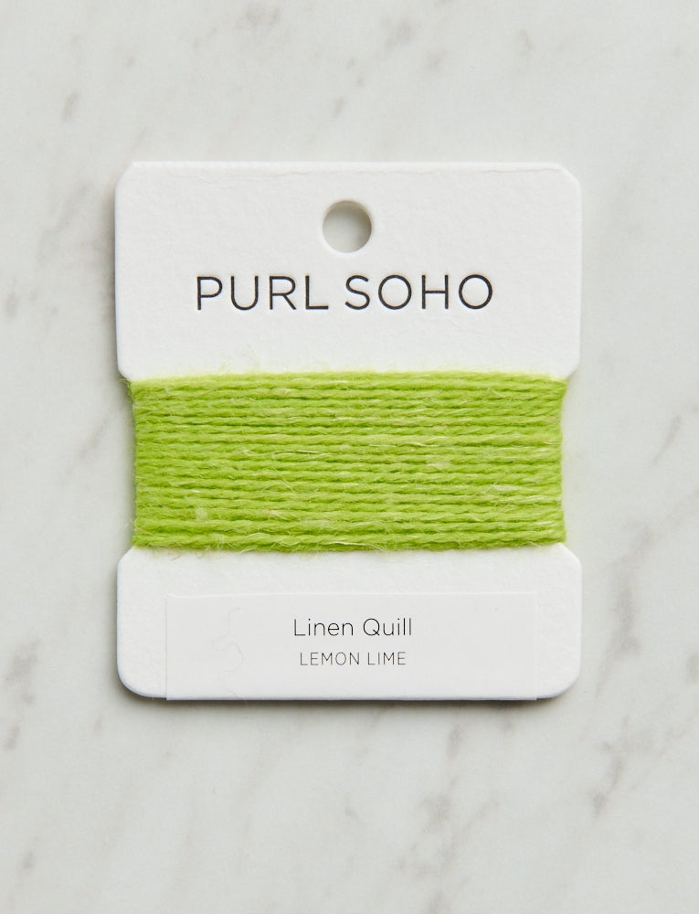 Linen Quill Color Cards, Lemon Lime