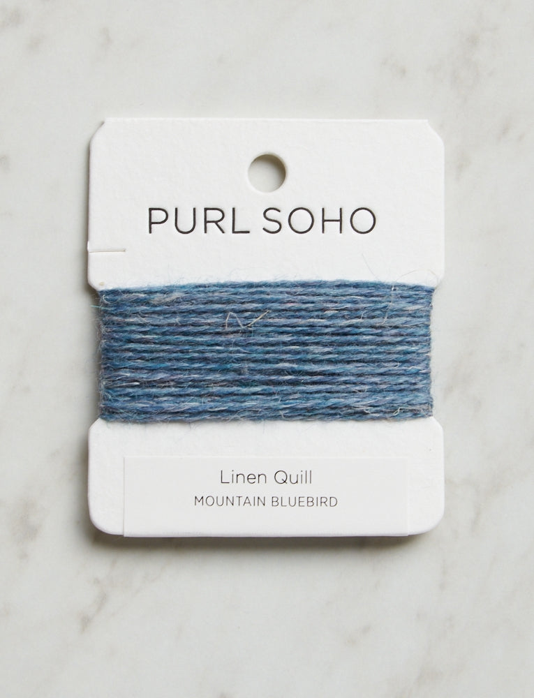 Linen Quill Color Cards, Mountain Bluebird