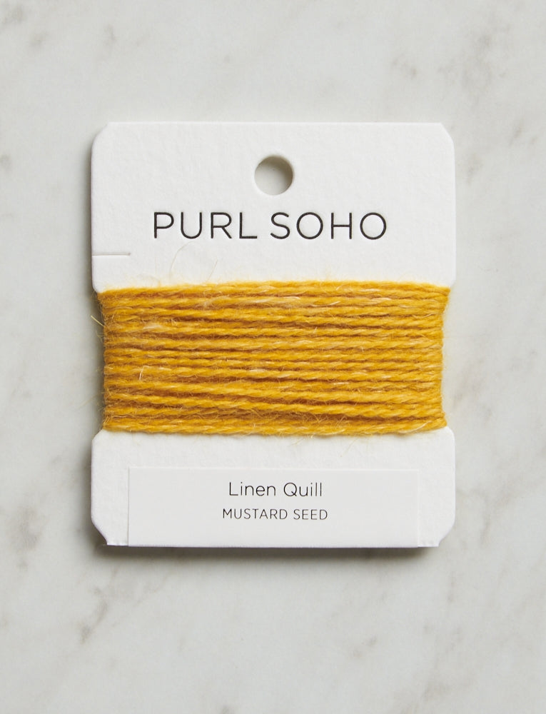 Linen Quill Color Cards, Mustard Seed