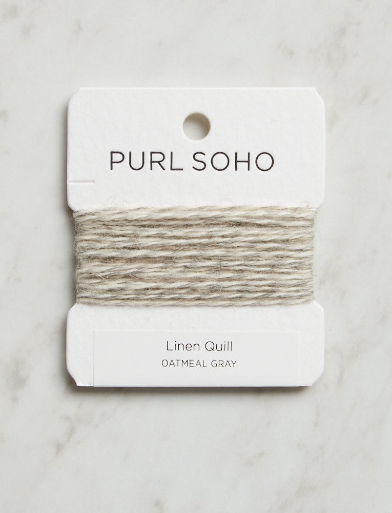 Linen Quill Color Cards, Oatmeal Gray