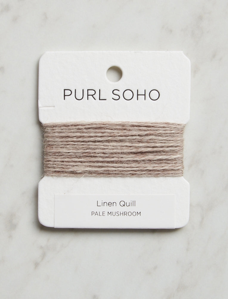 Linen Quill Color Cards, Pale Mushroom