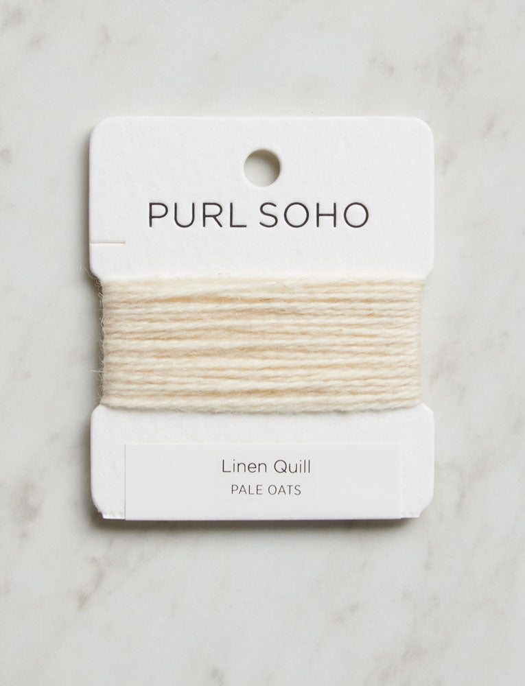 Linen Quill Color Cards, Pale Oats