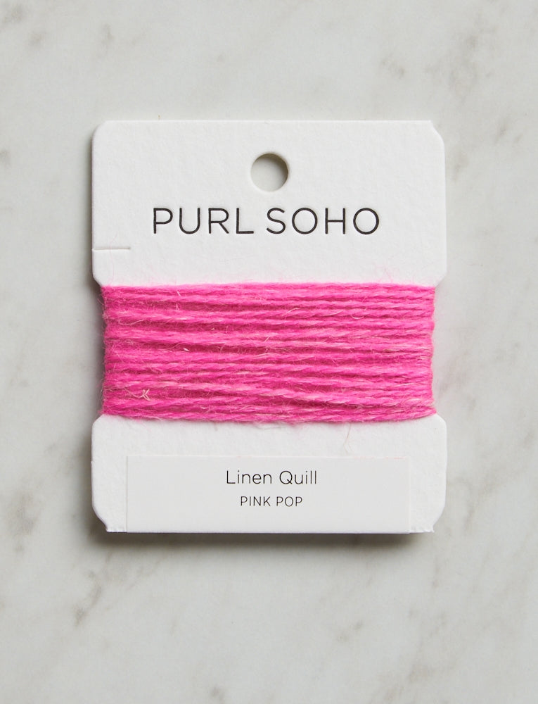 Linen Quill Color Cards, Pink Pop
