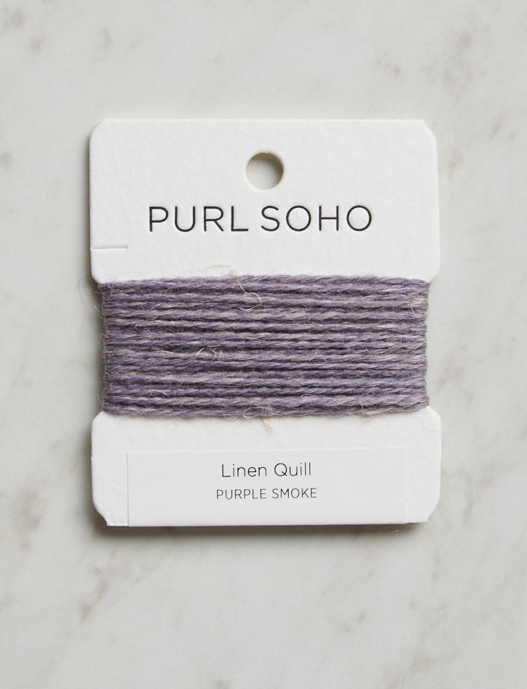 Linen Quill Color Cards, Purple Smoke