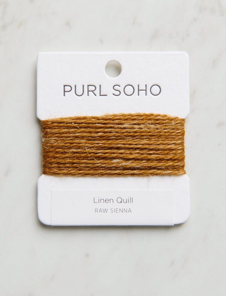 Linen Quill Color Cards, Raw Sienna