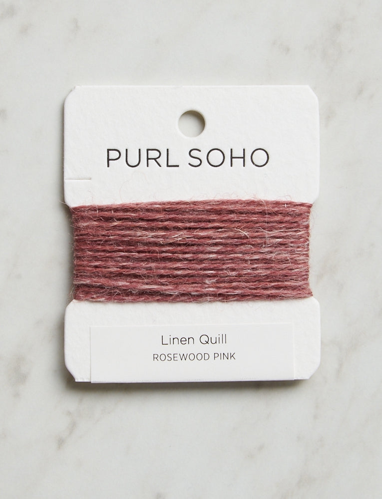 Linen Quill Color Cards, Rosewood Pink