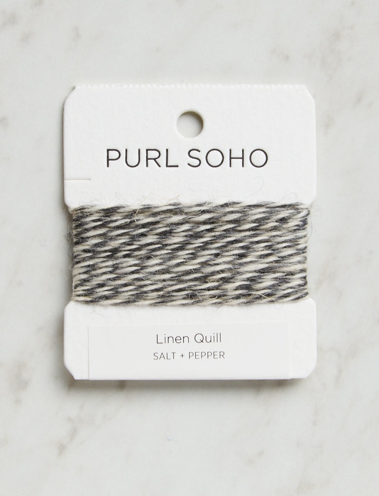 Linen Quill Color Cards, Salt + Pepper