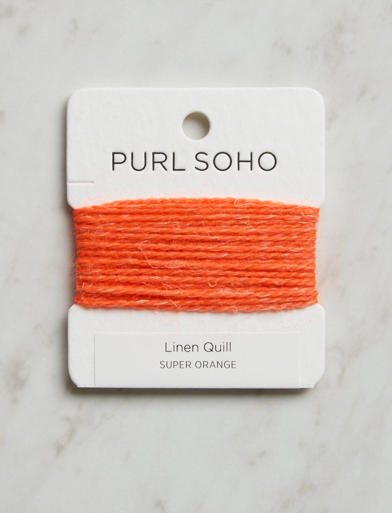 Linen Quill Color Cards, Super Orange
