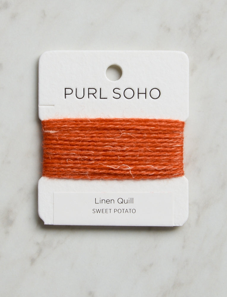 Linen Quill Color Cards, Sweet Potato