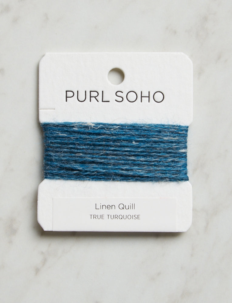 Linen Quill Color Cards, True Turquoise