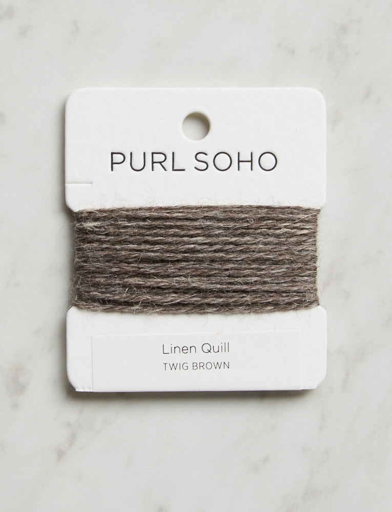 Linen Quill Color Cards, Twig Brown