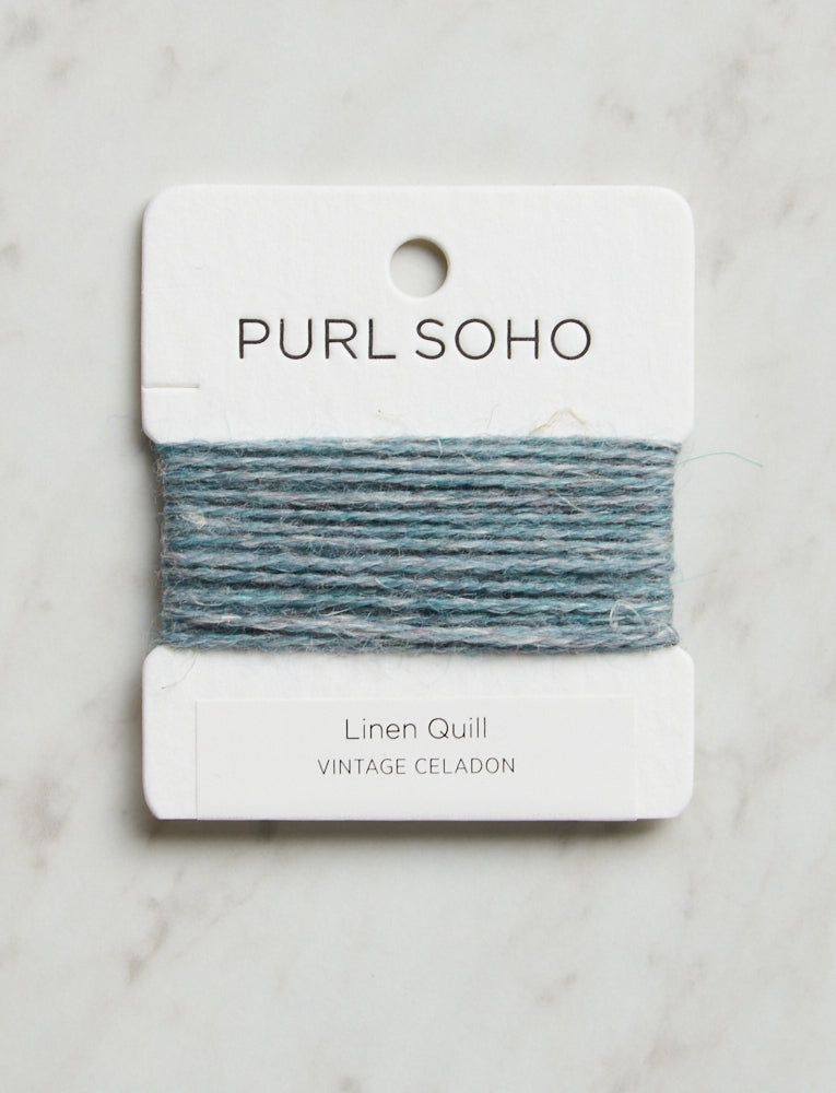 Linen Quill Color Cards, Vintage Celadon