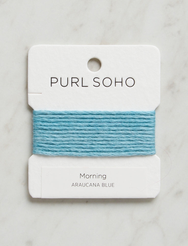 Morning Color Cards, Araucana Blue
