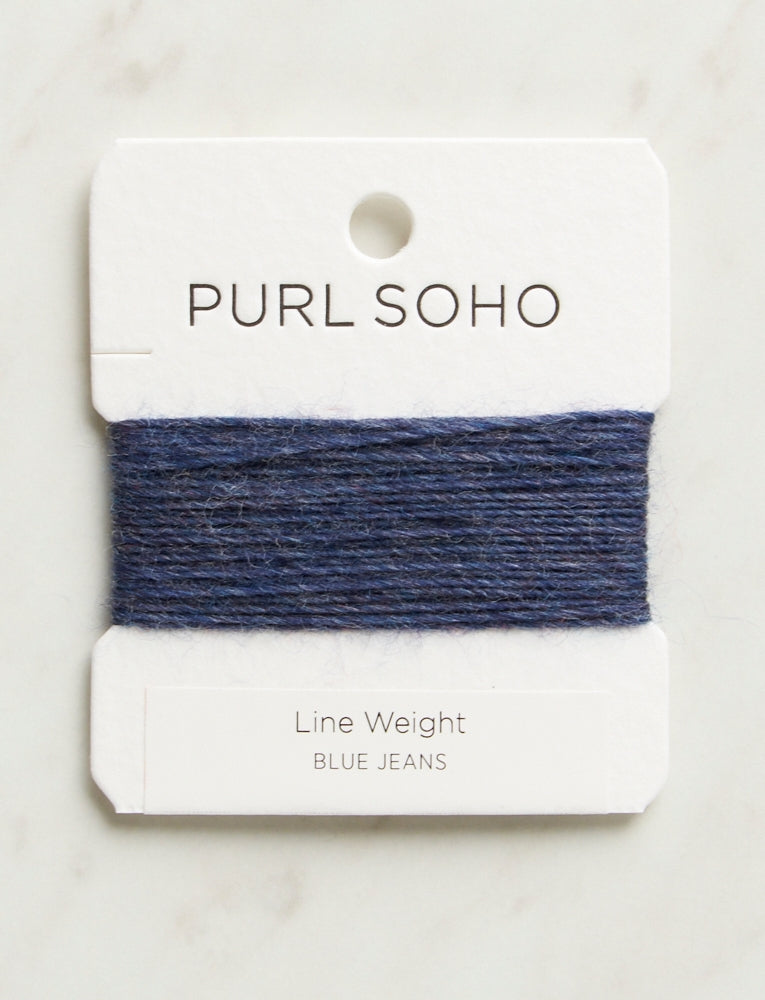Line Weight Color Cards, Blue Jeans, Heather