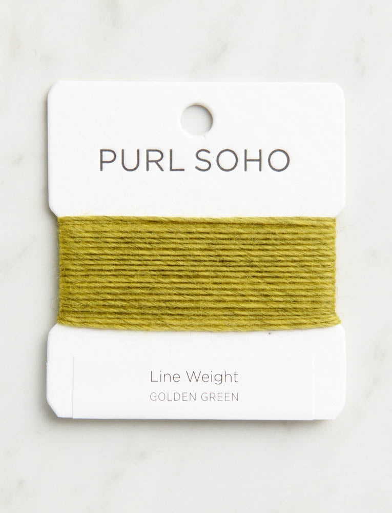 Line Weight Color Cards, Golden Green, Heather