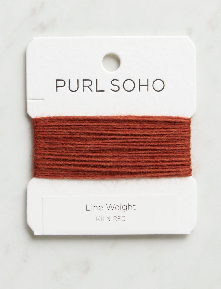 Line Weight Color Cards, Kiln Red, Heather