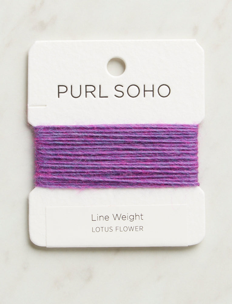 Line Weight Color Cards, Lotus Flower, Heather