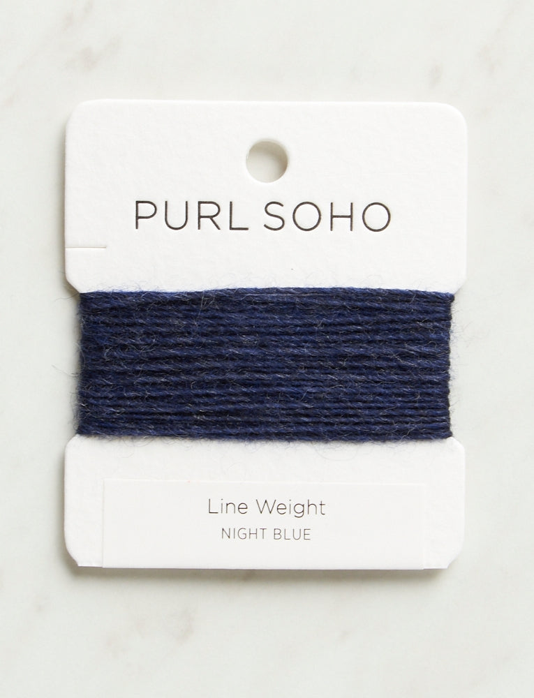 Line Weight Color Cards, Night Blue, Heather