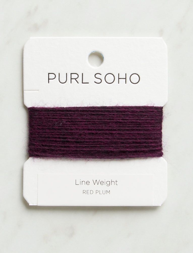 Line Weight Color Cards, Red Plum, Heather