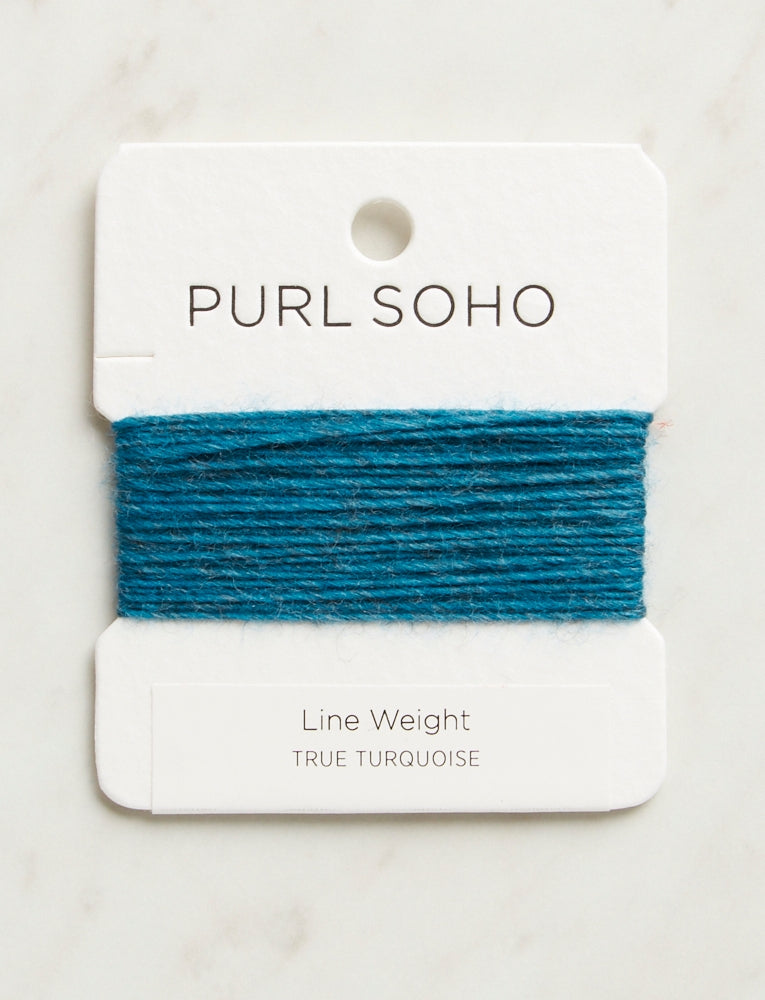 Line Weight Color Cards, True Turquoise, Heather