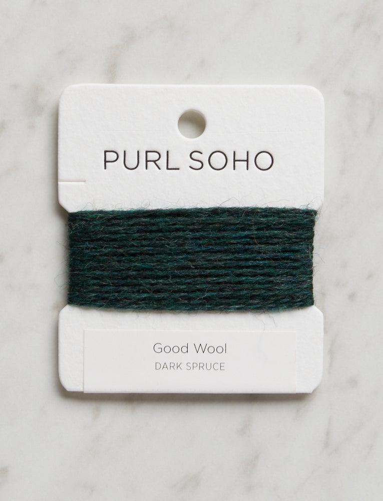Good Wool Color Cards, Dark Spruce