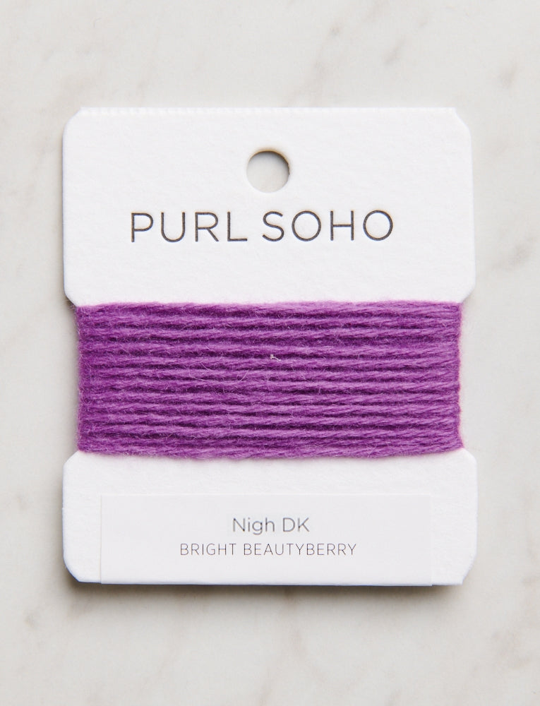 Nigh DK Color Cards, Bright Beautyberry
