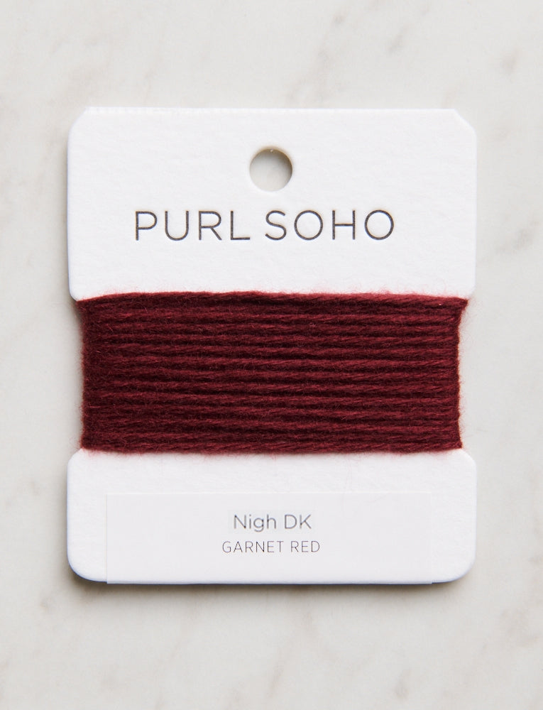 Nigh DK Color Cards, Garnet Red