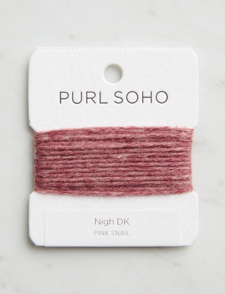 Nigh DK Color Cards, Pink Snail