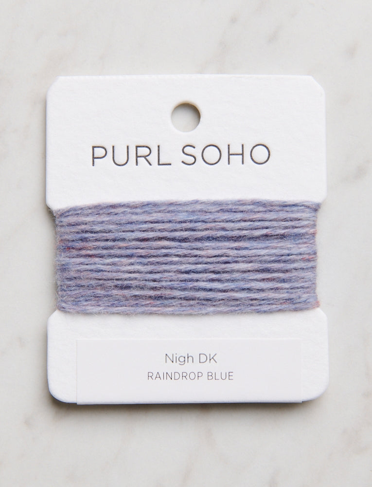 Nigh DK Color Cards, Raindrop Blue