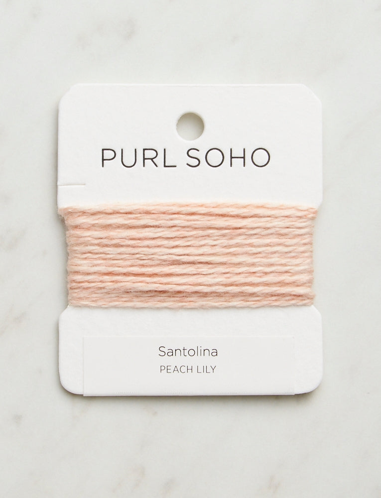 Santolina Color Cards, Peach Lily