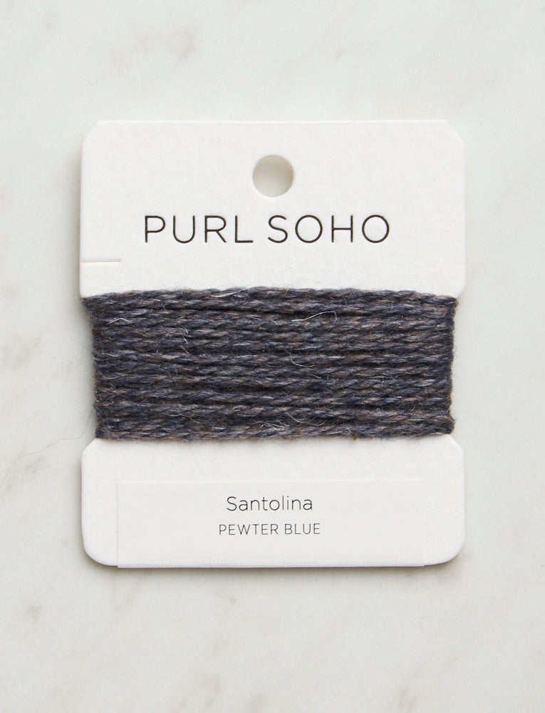 Santolina Color Cards, Pewter Blue