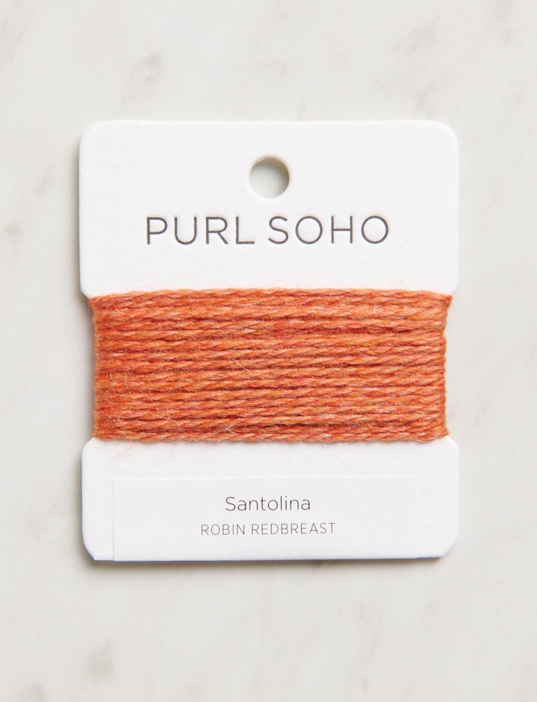 Santolina Color Cards, Robin Redbreast