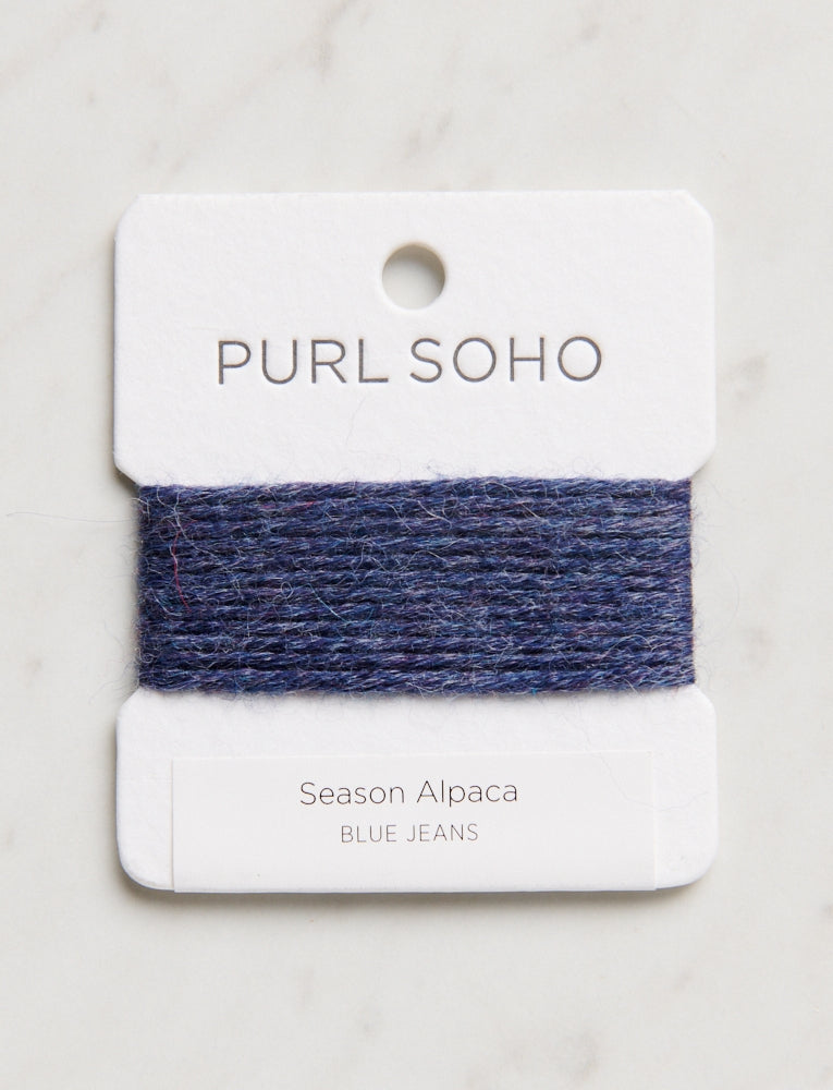 Season Alpaca Color Cards, Blue Jeans