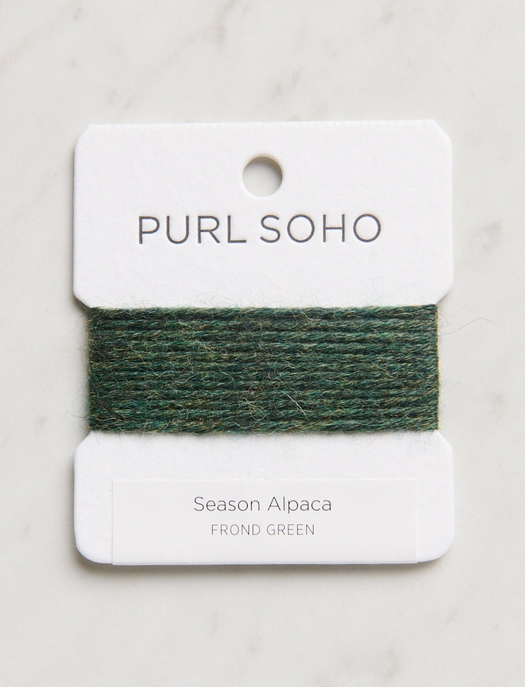 Season Alpaca Color Cards, Frond Green