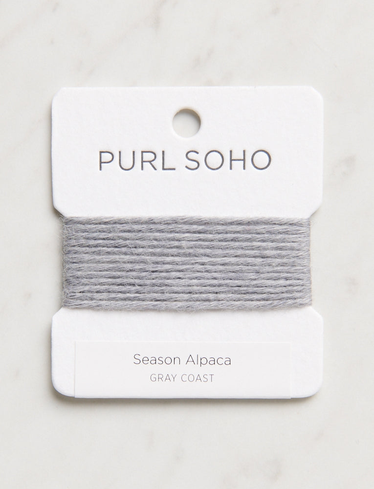 Season Alpaca Color Cards, Gray Coast