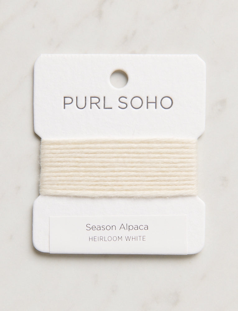 Season Alpaca Color Cards, Heirloom White