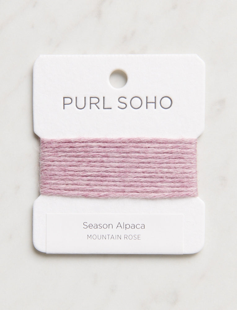 Season Alpaca Color Cards, Mountain Rose