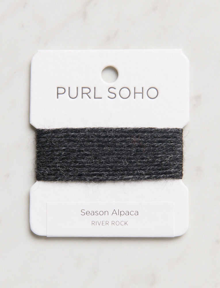 Season Alpaca Color Cards, River Rock