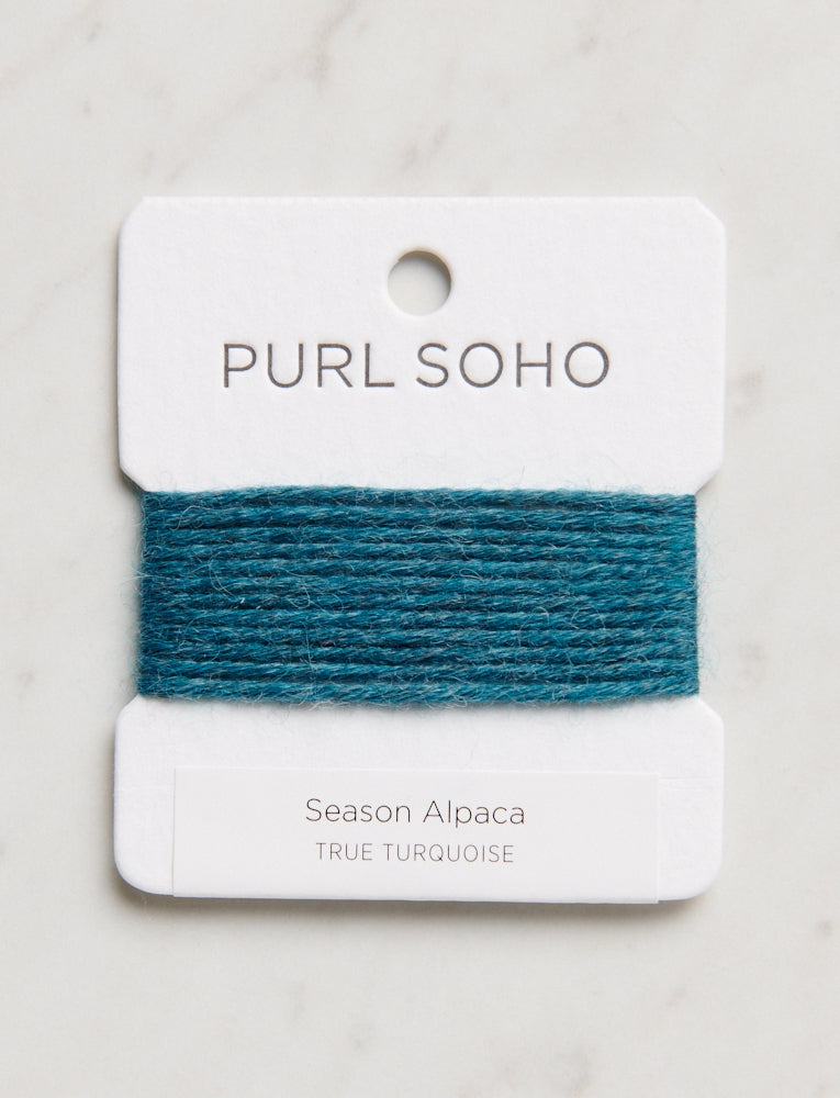 Season Alpaca Color Cards, True Turquoise