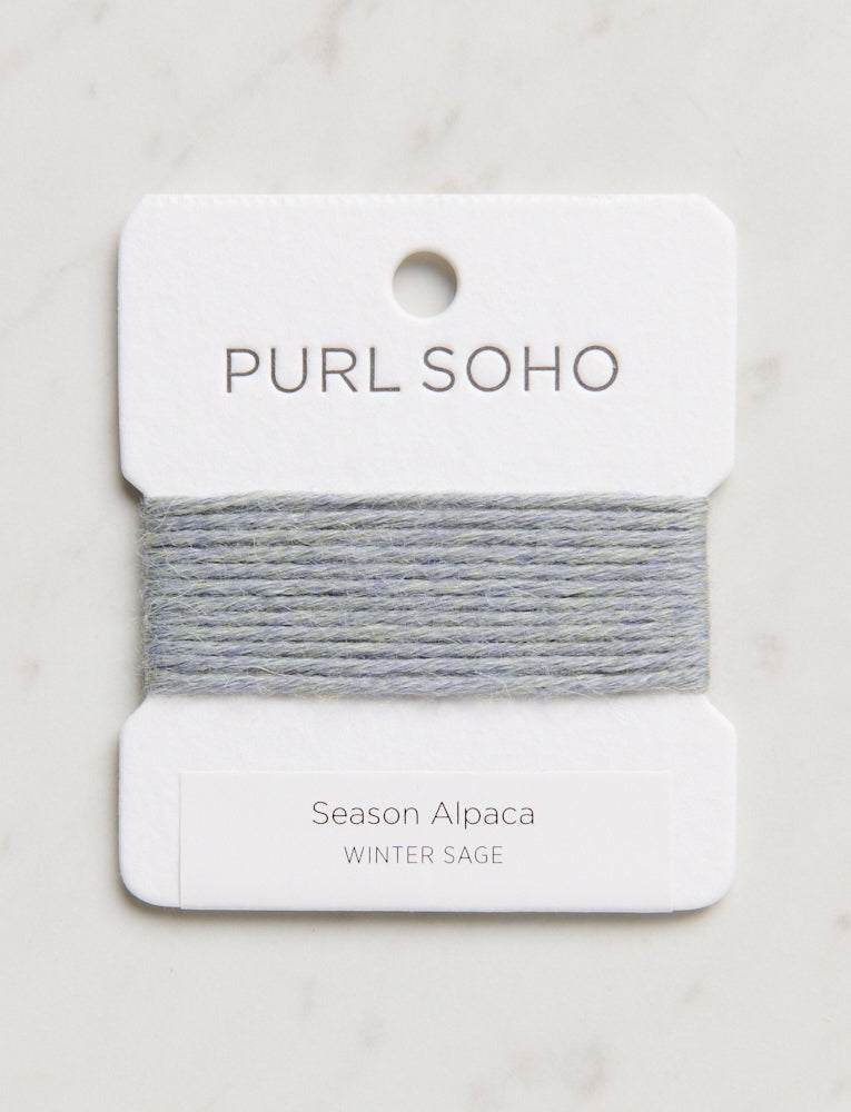 Season Alpaca Color Cards, Winter Sage