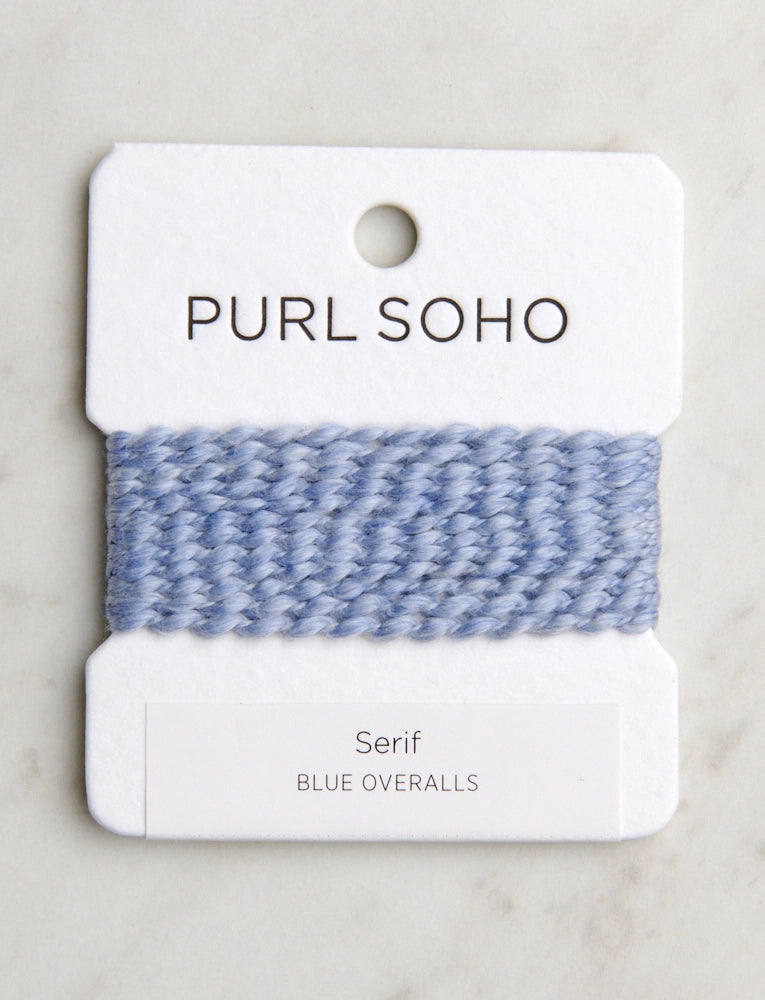 Serif Color Cards, Blue Overalls
