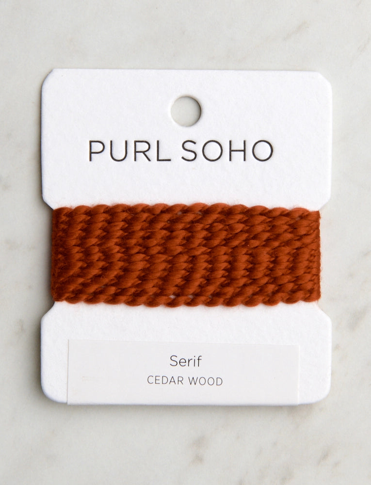Serif Color Cards, Cedar Wood