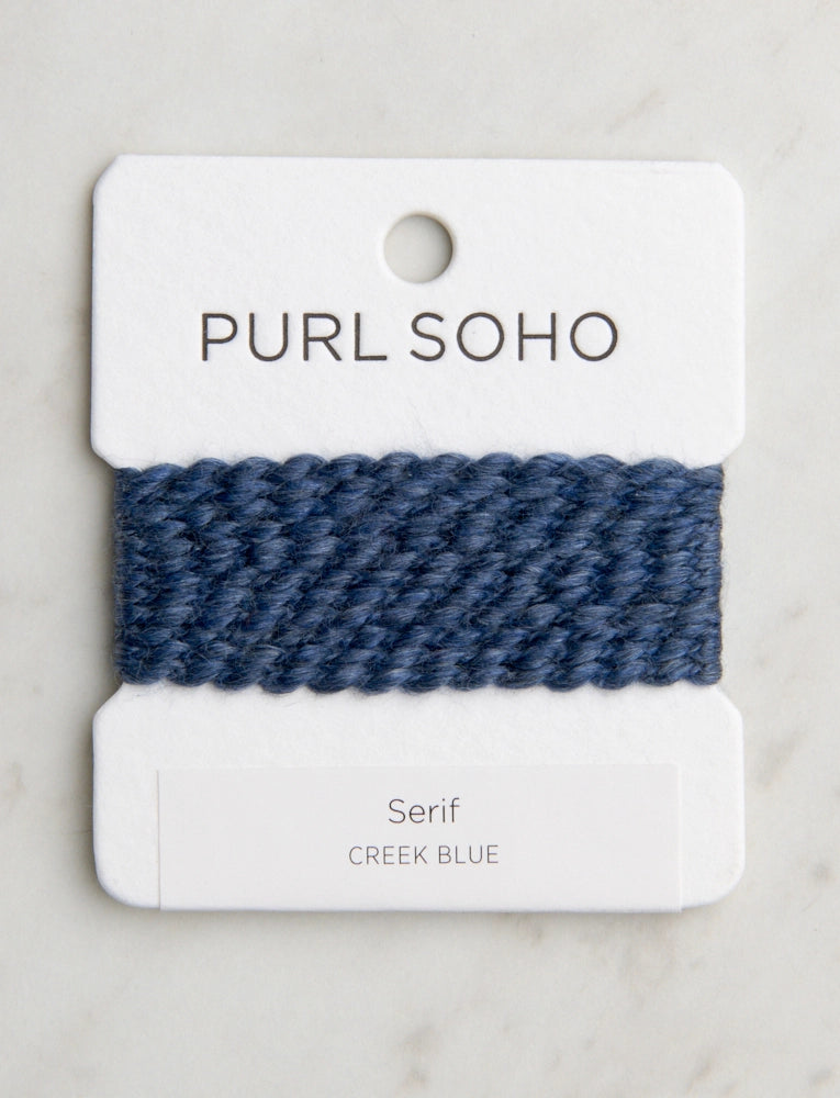 Serif Color Cards, Creek Blue