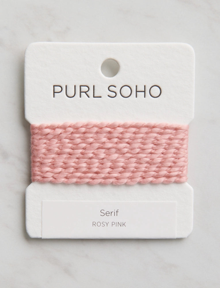 Serif Color Cards, Rosy Pink