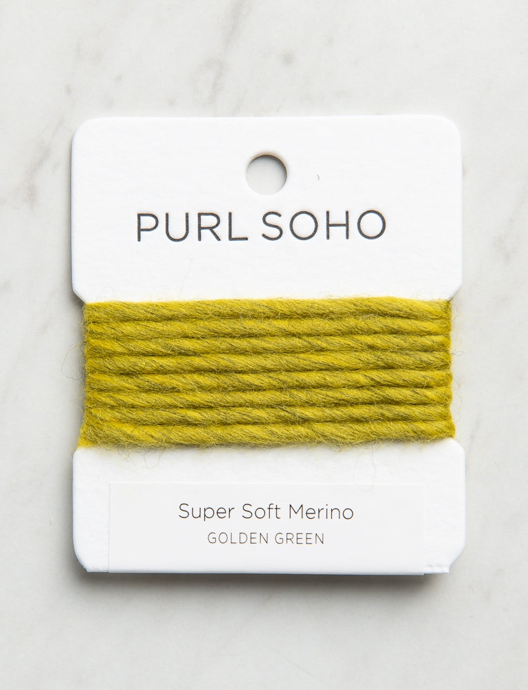 Super Soft Merino Color Cards, Golden Green