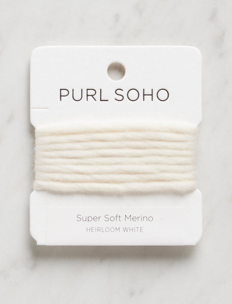 Super Soft Merino Color Cards, Heirloom White