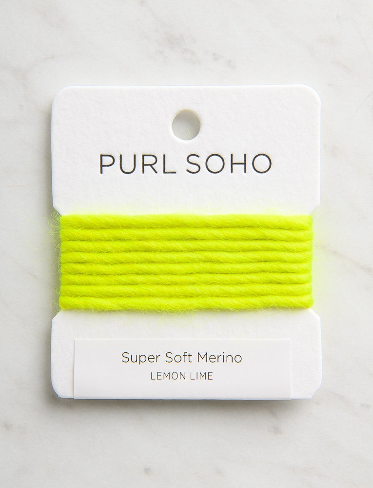 Super Soft Merino Color Cards, Lemon Lime