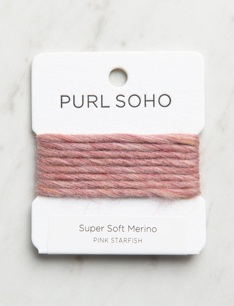 Super Soft Merino Color Cards, Pink Starfish