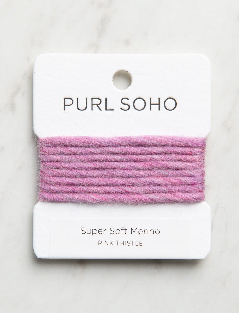 Super Soft Merino Color Cards, Pink Thistle