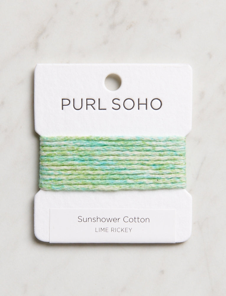 Sunshower Cotton Color Cards, Lime Rickey